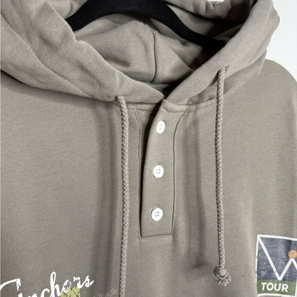 Lifted Anchors - Love Means Nothing XS Grey graphic hoodie - Small NWT - Picture 2 of 6